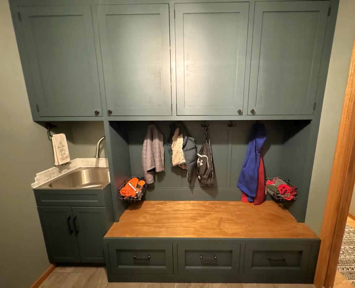 Mudroom Builtin with Sink! Ana White